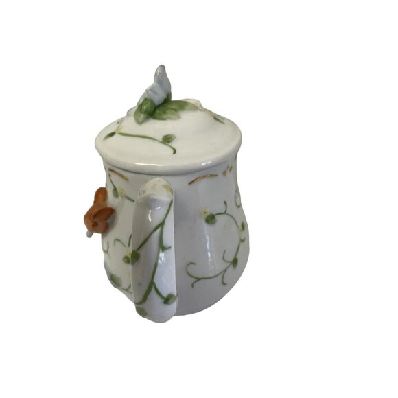 Otagiri Musical Teapot Bird Flower Symphony Musical Faux Plays Love Story Enesc - Picture 5 of 5